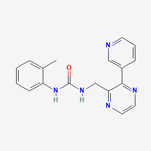 1-(2-Methylphenyl)-3-{[3-(pyridin-3-yl)pyrazin-2-yl]methyl}urea