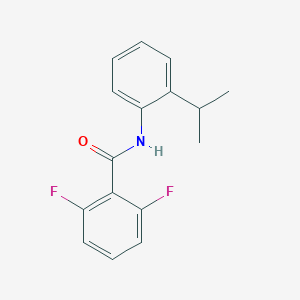molecular formula C16H15F2NO B262026 2,6-difluoro-N-(2-isopropylphenyl)benzamide 