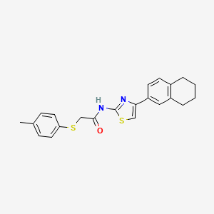 N-(4-(5,6,7,8-tetrahydronaphthalen-2-yl)thiazol-2-yl)-2-(p-tolylthio)acetamide