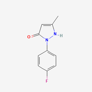 molecular formula C10H9FN2O B2620278 1-(4-fluorophenyl)-3-methyl-1H-pyrazol-5-ol CAS No. 181371-35-7