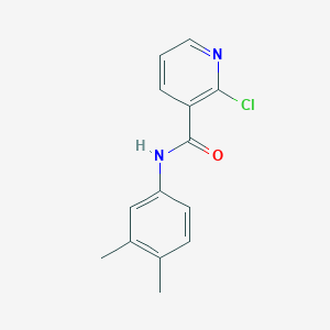 molecular formula C14H13ClN2O B262029 2-chloro-N-(3,4-dimethylphenyl)pyridine-3-carboxamide 
