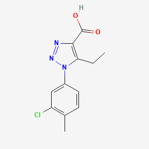 1-(3-chloro-4-methylphenyl)-5-ethyl-1H-1,2,3-triazole-4-carboxylic acid