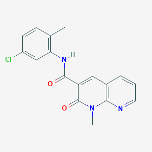 molecular formula C17H14ClN3O2 B2620317 N-(5-chloro-2-methylphenyl)-1-methyl-2-oxo-1,2-dihydro-1,8-naphthyridine-3-carboxamide CAS No. 899984-02-2