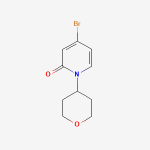 molecular formula C10H12BrNO2 B2620320 4-Bromo-1-(tetrahydro-2H-pyran-4-yl)pyridin-2(1H)-one CAS No. 1934632-58-2
