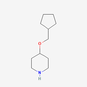 molecular formula C11H21NO B2620322 4-(Cyclopentylmethoxy)piperidine CAS No. 883521-42-4