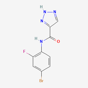 molecular formula C9H6BrFN4O B2620329 N-(4-bromo-2-fluorophenyl)-1H-1,2,3-triazole-5-carboxamide CAS No. 1483506-30-4