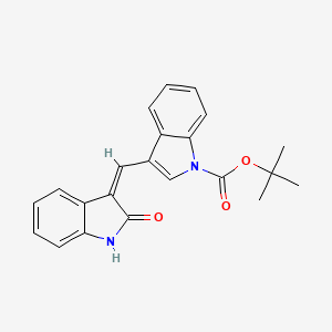 tert-butyl 3-[(Z)-(2-oxo-1H-indol-3-ylidene)methyl]indole-1-carboxylate