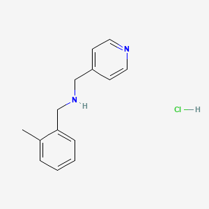 molecular formula C14H17ClN2 B2620360 (2-Methylbenzyl)(4-pyridinylmethyl)amine hydrochloride CAS No. 1049802-34-7