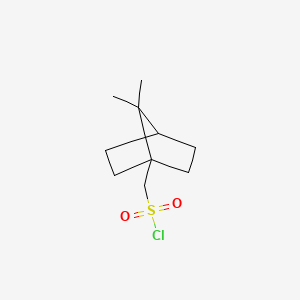 molecular formula C10H17ClO2S B2620365 (7,7-Dimethylbicyclo[2.2.1]heptan-1-YL)methanesulfonyl chloride CAS No. 173852-58-9