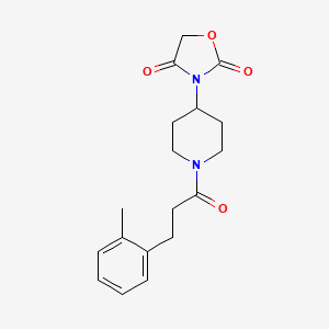 3-(1-(3-(o-Tolyl)propanoyl)piperidin-4-yl)oxazolidine-2,4-dione