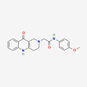 molecular formula C21H21N3O3 B2620385 N-(4-methoxyphenyl)-2-(10-oxo-3,4-dihydrobenzo[b][1,6]naphthyridin-2(1H,5H,10H)-yl)acetamide CAS No. 1251688-33-1
