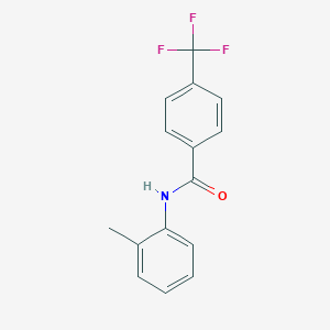 molecular formula C15H12F3NO B262039 N-(2-methylphenyl)-4-(trifluoromethyl)benzamide 