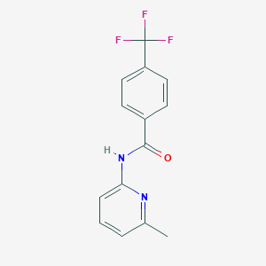 molecular formula C14H11F3N2O B262040 N-(6-methyl-2-pyridinyl)-4-(trifluoromethyl)benzamide 