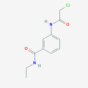 molecular formula C11H13ClN2O2 B2620415 3-[(chloroacetyl)amino]-N-ethylbenzamide CAS No. 923243-30-5