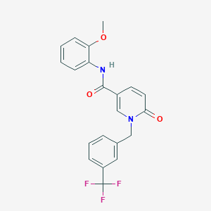 N-(2-methoxyphenyl)-6-oxo-1-{[3-(trifluoromethyl)phenyl]methyl}-1,6-dihydropyridine-3-carboxamide