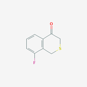 molecular formula C9H7FOS B2620441 8-fluoro-3,4-dihydro-1H-2-benzothiopyran-4-one CAS No. 186424-40-8