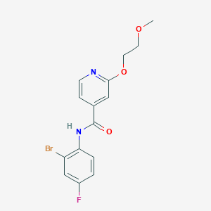 N-(2-bromo-4-fluorophenyl)-2-(2-methoxyethoxy)isonicotinamide