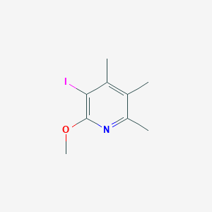 molecular formula C9H12INO B2620450 3-Iodo-2-methoxy-4,5,6-trimethylpyridine CAS No. 2256060-45-2