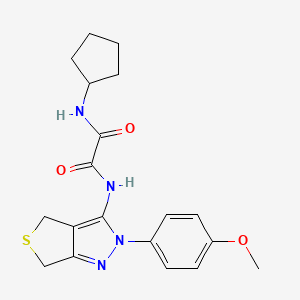 N-cyclopentyl-N'-[2-(4-methoxyphenyl)-4,6-dihydrothieno[3,4-c]pyrazol-3-yl]oxamide