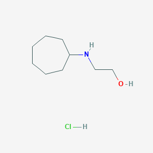molecular formula C9H20ClNO B2620468 2-(Cycloheptylamino)ethan-1-ol hydrochloride CAS No. 1803586-71-1