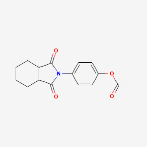 4-(1,3-dioxohexahydro-1H-isoindol-2(3H)-yl)phenyl acetate