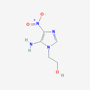 molecular formula C5H8N4O3 B2620474 2-(5-Amino-4-nitro-1H-imidazol-1-yl)ethanol CAS No. 405278-08-2