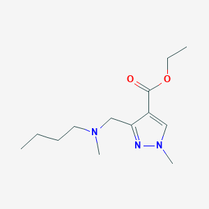 ethyl 3-{[butyl(methyl)amino]methyl}-1-methyl-1H-pyrazole-4-carboxylate