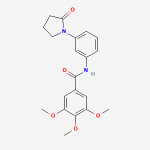 3,4,5-trimethoxy-N-(3-(2-oxopyrrolidin-1-yl)phenyl)benzamide