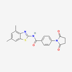 N-(4,6-dimethylbenzo[d]thiazol-2-yl)-4-(2,5-dioxopyrrolidin-1-yl)benzamide