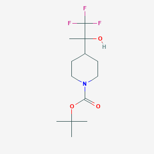 Tert-butyl 4-(1,1,1-trifluoro-2-hydroxypropan-2-yl)piperidine-1-carboxylate