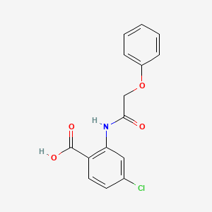 4-Chloro-2-(2-phenoxyacetamido)benzoic acid