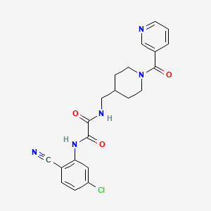 N1-(5-chloro-2-cyanophenyl)-N2-((1-nicotinoylpiperidin-4-yl)methyl)oxalamide