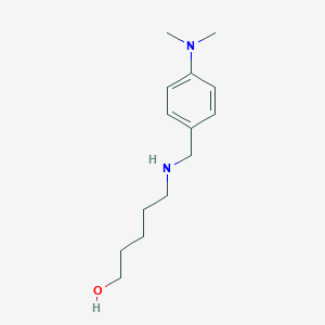 molecular formula C14H24N2O B262052 5-{[4-(Dimethylamino)benzyl]amino}-1-pentanol 
