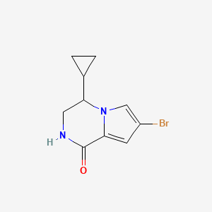 7-Bromo-4-cyclopropyl-3,4-dihydro-2H-pyrrolo[1,2-a]pyrazin-1-one