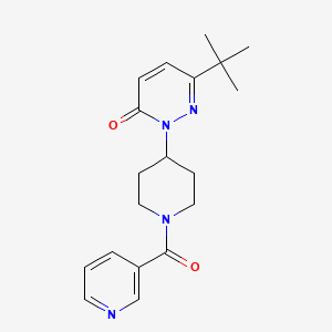 6-Tert-butyl-2-[1-(pyridine-3-carbonyl)piperidin-4-yl]pyridazin-3-one