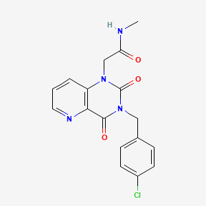 2-(3-(4-chlorobenzyl)-2,4-dioxo-3,4-dihydropyrido[3,2-d]pyrimidin-1(2H)-yl)-N-methylacetamide