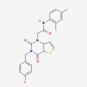 N-(2,4-dimethylphenyl)-2-{3-[(4-fluorophenyl)methyl]-2,4-dioxo-1H,2H,3H,4H-thieno[3,2-d]pyrimidin-1-yl}acetamide