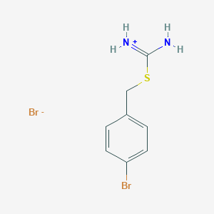 molecular formula C8H10Br2N2S B2620567 4-Bromobenzyl carbamimidothioate hydrobromide CAS No. 111039-41-9