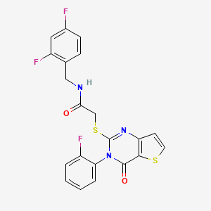 N-(2,4-difluorobenzyl)-2-{[3-(2-fluorophenyl)-4-oxo-3,4-dihydrothieno[3,2-d]pyrimidin-2-yl]sulfanyl}acetamide