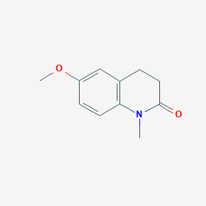molecular formula C11H13NO2 B2620590 6-Methoxy-1-methyl-3,4-dihydroquinolin-2(1H)-one CAS No. 187679-62-5