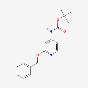 molecular formula C17H20N2O3 B2620592 tert-Butyl N-[2-(benzyloxy)pyridin-4-yl]carbamate CAS No. 2173108-35-3