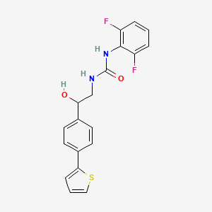 molecular formula C19H16F2N2O2S B2620605 1-(2,6-Difluorophenyl)-3-{2-hydroxy-2-[4-(thiophen-2-yl)phenyl]ethyl}urea CAS No. 2380178-33-4