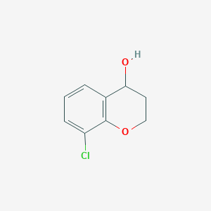 molecular formula C9H9ClO2 B2620606 8-chloro-3,4-dihydro-2H-1-benzopyran-4-ol CAS No. 1176104-70-3