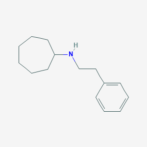 molecular formula C15H23N B262061 N-(2-phenylethyl)cycloheptanamine 