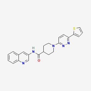N-(quinolin-3-yl)-1-(6-(thiophen-2-yl)pyridazin-3-yl)piperidine-4-carboxamide