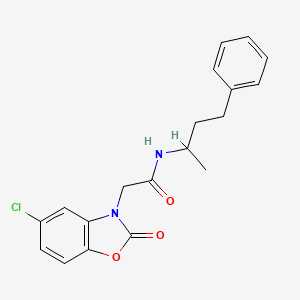 2-(5-chloro-2-oxobenzo[d]oxazol-3(2H)-yl)-N-(4-phenylbutan-2-yl)acetamide
