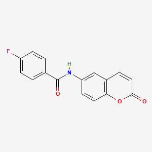 4-fluoro-N-(2-oxo-2H-chromen-6-yl)benzamide