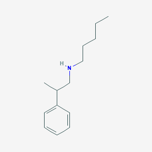 molecular formula C14H23N B262063 N-(2-phenylpropyl)pentan-1-amine 