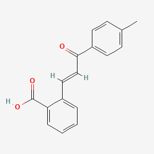 molecular formula C17H14O3 B2620630 2-[(E)-3-(4-methylphenyl)-3-oxoprop-1-enyl]benzoic acid CAS No. 852538-32-0