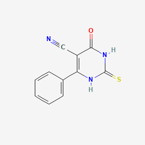 4-Oxo-6-phenyl-2-thioxo-1,2,3,4-tetrahydropyrimidine-5-carbonitrile